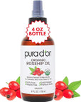 PURA D'OR Organic Rosehip Seed Oil
