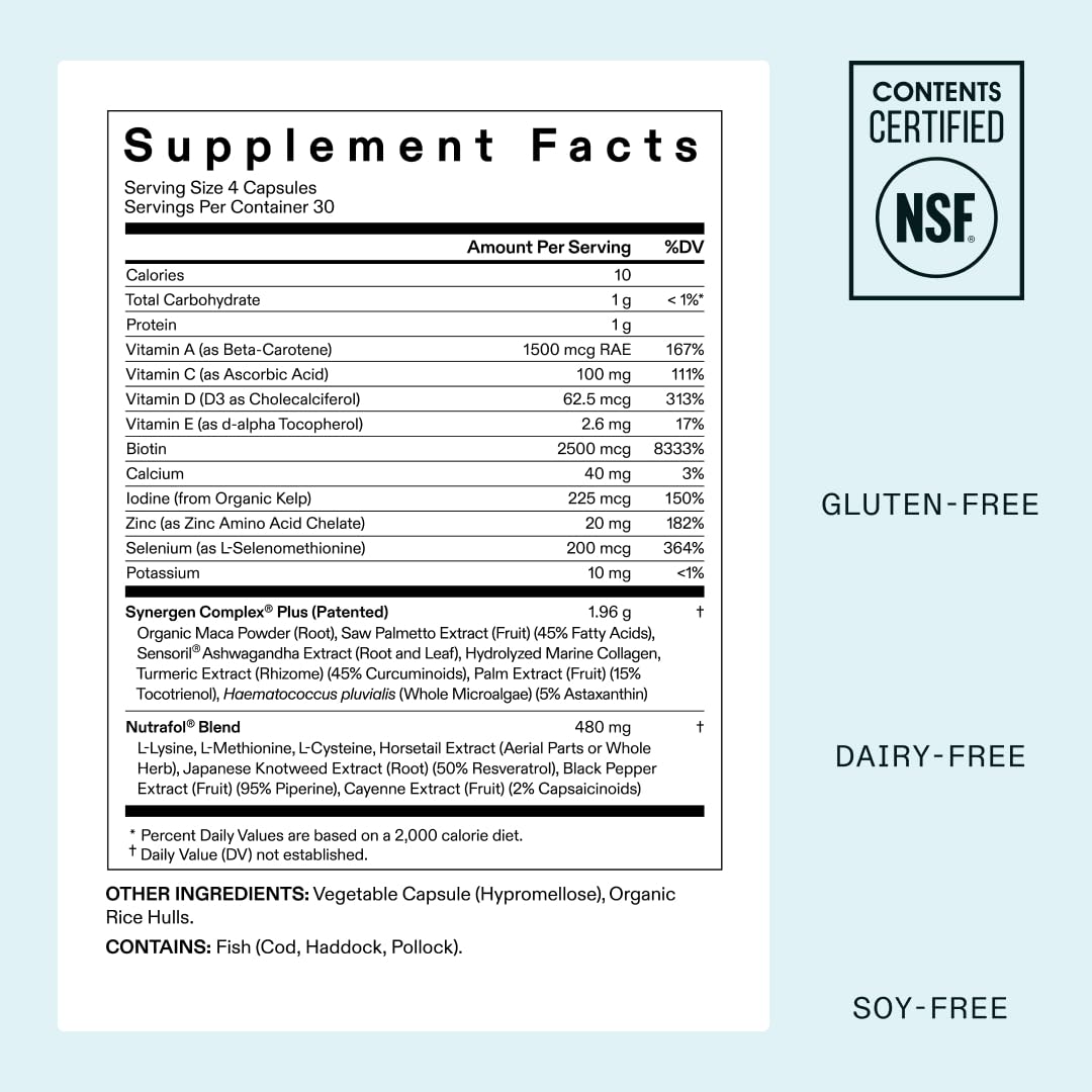 Nutrafol Women&#39;s Balance Hair Growth Supplements